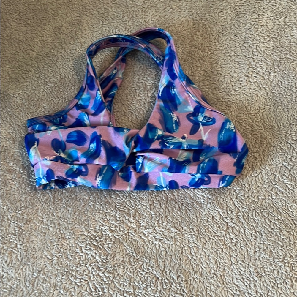 Kids Floral Sports Bra